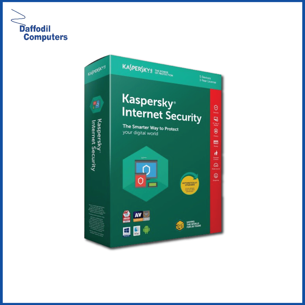 KASPERSKY ANTIVIRUS INTERNET SECURTY 1 USER & 1 YEAR