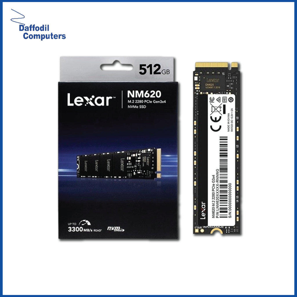 Lexar NM620 512GB M.2 2280 NVMe SSD