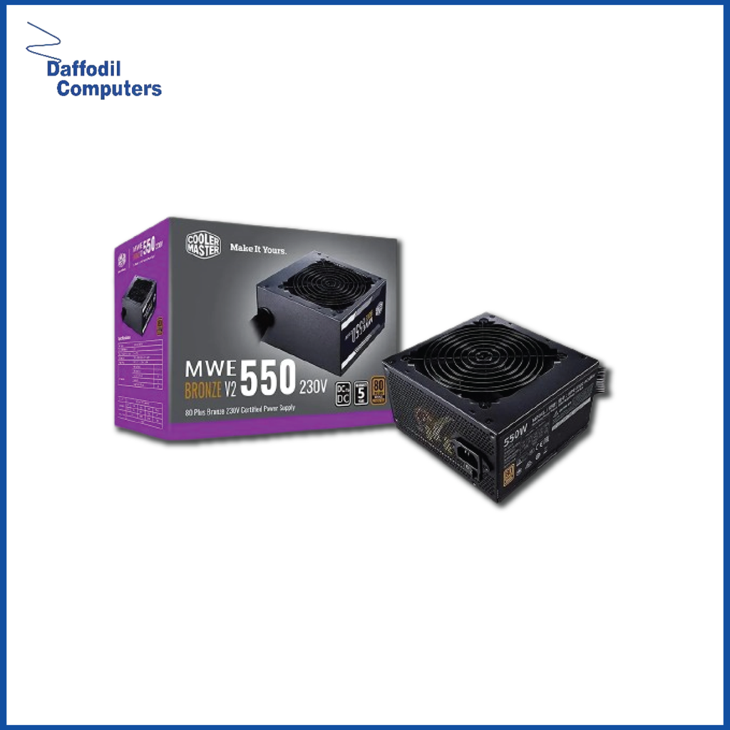 Cooler Master MWE 550W V2 230V Non-Modular 80 Plus Bronze Power Supply