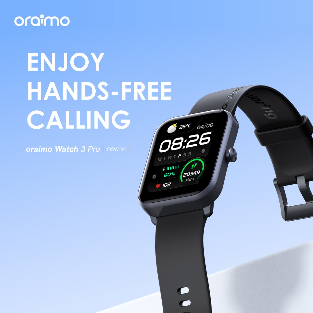 Oraimo Watch 3 Pro 1.83'' LCD IP68 Smart Watch