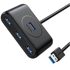 UGREEN USB HUB 4PORT 3.0 MODEL: CR113 (1M BLACK) #20291