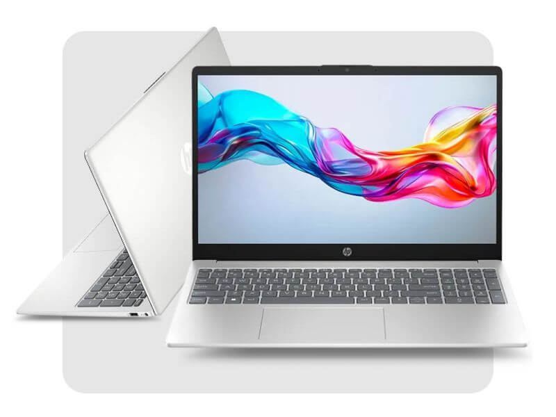 HP 15S AI 15-fd2050wm,INTEL CORE ULTRA 5 225U, 8GB DDR5 5600 MHz, 512GB SSD,5.6 FHD IPS LED TOUCHSCREEN, WINDOWS 11H, SILVER LAPTOP