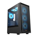 PC Power Crystal Mesh V3 BK ATX Desktop Gaming Casing